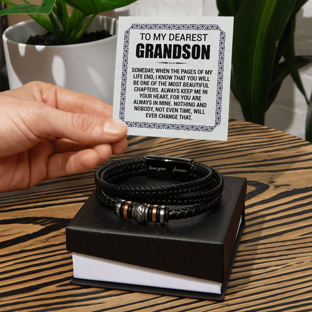 Grandson Pages of My Life Bracelet