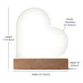 Daughter Braver LED Heart Plaque