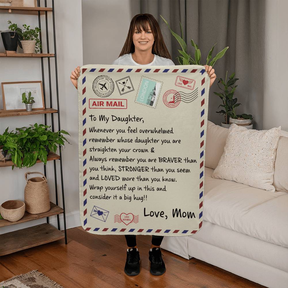 Daughter Braver Sherpa Blanket