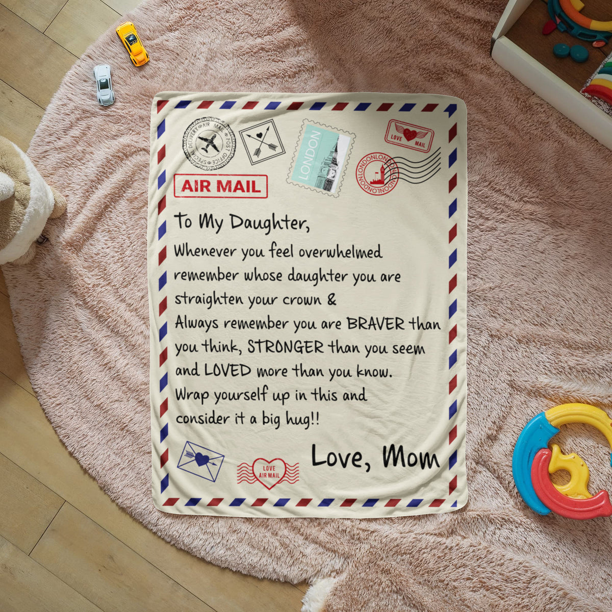Daughter Braver Sherpa Blanket